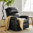 Фото #11 товара Chapas Transitional Wooden Upholstered Recliner with Metal Base