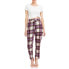 Фото #3 товара Say What Juniors' Plaid Printed Cropped Pants size M