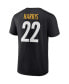 ფოტო #4 პროდუქტის Men's Najee Harris Black Pittsburgh Steelers Player Icon T-shirt