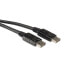 Фото #2 товара VALUE DisplayPort Cable - DP-DP - M/M 2 m - 2 m - DisplayPort - DisplayPort - Black - Male/Male - 2 mm