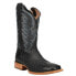Фото #2 товара Durango Full Quill Ostrich Square Toe Cowboy Mens Black Dress Boots DDB0273