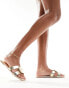 Фото #2 товара RAID Wide Fit Geeno flat sandals in gold