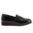 Фото #2 товара Softwalk Whistle S1810-005 Womens Black Leather Slip On Loafer Flats Shoes