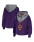 Women's Purple Phoenix Suns Pieced Quarter-Zip Hoodie Jacket