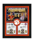 Фото #1 товара Clemson Tigers Framed 20" x 24" 2018 College Football Playoff Champions Collage with a Piece of Game Used Football