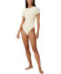 ფოტო #4 პროდუქტის Women's Soft Lounge Short Sleeve Bodysuit