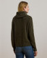 ფოტო #2 პროდუქტის Women's Aran-Knit Wool-Blend Turtleneck Sweater