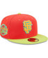 Men's Red, Neon Green San Francisco Giants Lava Highlighter Combo 59FIFTY Fitted Hat
