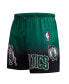 Men's Purple, Kelly Green Boston Celtics Ombre Mesh Shorts