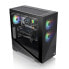 Thermaltake Divider 370 TG - Midi Tower - PC - Black - ATX - EATX - micro ATX - Mini-ITX - SPCC - Multi