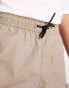 New Look zip pocket shorts in brown