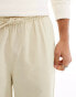 Фото #3 товара Another Influence linen blend shorts in beige