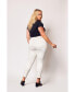 ფოტო #2 პროდუქტის Plus Size Mid Rise Boyfriend Pants