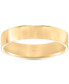 ფოტო #3 პროდუქტის Men's Flat Profile Comfort Fit Wedding Band in 14k Gold