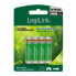 Фото #7 товара LogiLink LR03RB4 - Rechargeable battery - Nickel-Metal Hydride (NiMH) - 1.2 V - 4 pc(s) - 1000 mAh - 5 year(s)