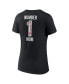 ფოტო #4 პროდუქტის Women's Black Cincinnati Bengals Plus Size Mother's Day #1 Mom V-Neck T-shirt