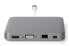 DIGITUS Universal Docking Station - USB Type-C™ - Wired - USB 3.2 Gen 1 (3.1 Gen 1) Type-C - 60 W - 10,100,1000 Mbit/s - Grey - MMC - MicroSD (TransFlash) - MicroSDHC - MicroSDXC - SD