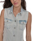 ფოტო #4 პროდუქტის Women's Sleeveless Denim Maxi Dress