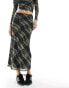 Reclaimed Vintage slip skirt in mesh check