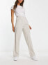 Фото #1 товара Weekday Lilah linen mix trousers in stone