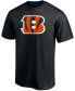 Men's Joe Burrow Black Cincinnati Bengals Player Icon Name and Number T-shirt