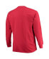 ფოტო #2 პროდუქტის Men's Cardinal Distressed USC Trojans Big and Tall 2-Hit Long Sleeve T-shirt