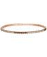 Ombré® Chocolate Ombré Diamond Skinny Bangle Bracelet (1-1/2 ct. t.w.) in 14k Rose Gold