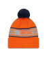 Фото #2 товара Men's Orange Denver Broncos Repeat Cuffed Knit Hat with Pom