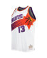 Фото #3 товара Men's Steve Nash White Phoenix Suns Big and Tall Hardwood Classics 1996-97 Swingman Jersey