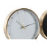Фото #3 товара Настольные часы DKD Home Decor 25,7 x 4,2 x 25,7 cm Женщина Позолоченный Алюминий (2 штук)
