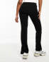 Noisy May high waisted seam detail trousers in black