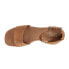 TOMS Laila Suede Platform Ankle Strap Womens Brown Casual Sandals 10020755T-200