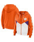 ფოტო #1 პროდუქტის Women's Orange Clemson Tigers Colorblock Full-Zip Hoodie Jacket