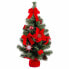 Новогоднее украшение Красный Зеленый Пластик Ткань Новогодняя ёлка 60 cm