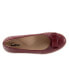 Фото #8 товара Trotters Anna T2256-601 Womens Red Leather Slip On Ballet Flats Shoes