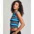 SUPERDRY Stripe Rib Racer Cut Out Sleeveless Top