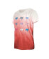 Big Girls Red Tampa Bay Buccaneers Multi Logo Ombre V-Neck T-shirt