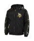 Фото #2 товара Куртка с капюшоном Starter мужская черного цвета "Миннесота Викингс" для четвергового вечера