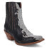 Фото #2 товара Dan Post Boots Crystal Snip Toe Cowboy Booties Womens Black Casual Boots DP5125