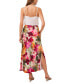 ფოტო #4 პროდუქტის Women's Floral-Print Pull-On A-Line Midi Skirt