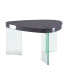 Фото #2 товара Noland Coffee Table, Gray High Gloss & Clear Glass (1Set/2Ctn)