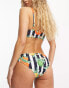 Chelsea Peers bikini bottom in navy and white fruit stripe