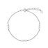 Fashion silver bracelet with zircons AJNR0019