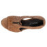Фото #4 товара Roper Mika Front Zip Block Heels Womens Brown Casual Sandals 09-021-0946-3207
