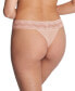 Фото #3 товара Bliss Perfection Lace-Trim Thong 3-Pack 750092MP