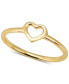 ფოტო #1 პროდუქტის Love Count Heart Ring in 14k Gold-Plate Over Sterling Silver