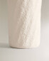 Textured ceramic bathroom soap dispenser