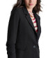 Фото #4 товара Petite Single-Button Ruched-Sleeve Blazer