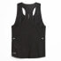 Puma Run Ultraspun Logo Scoop Neck Athletic Tank Top Womens Black Casual Athlet