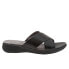 Фото #1 товара Softwalk Tillman S1502-001 Womens Black Narrow Leather Slides Sandals Shoes